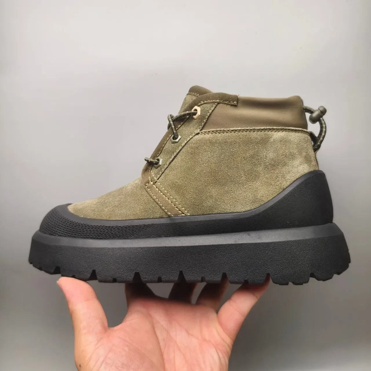 Botas Army Green Black Camurça Sola Chunky Lug Sole 7