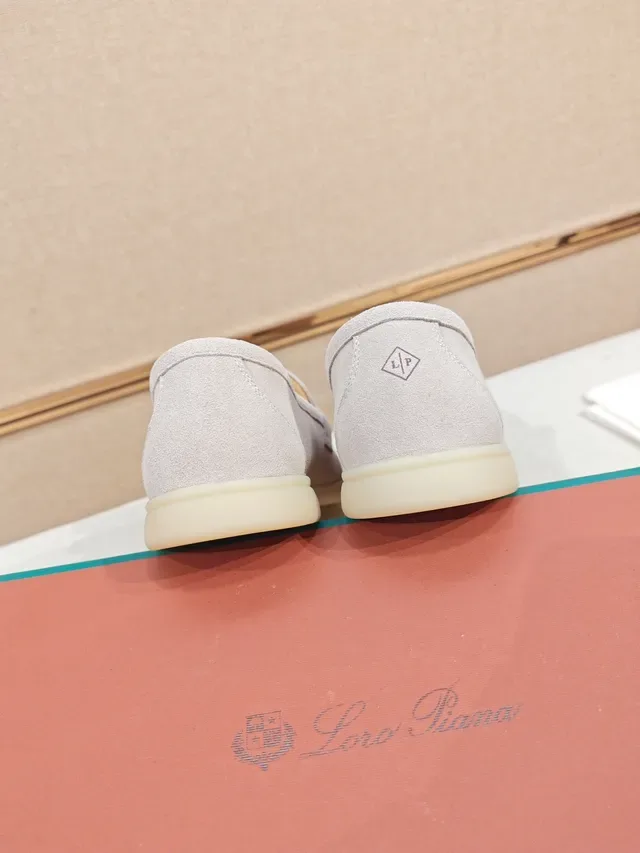 Beige Suede Penny Strap Loafer 3