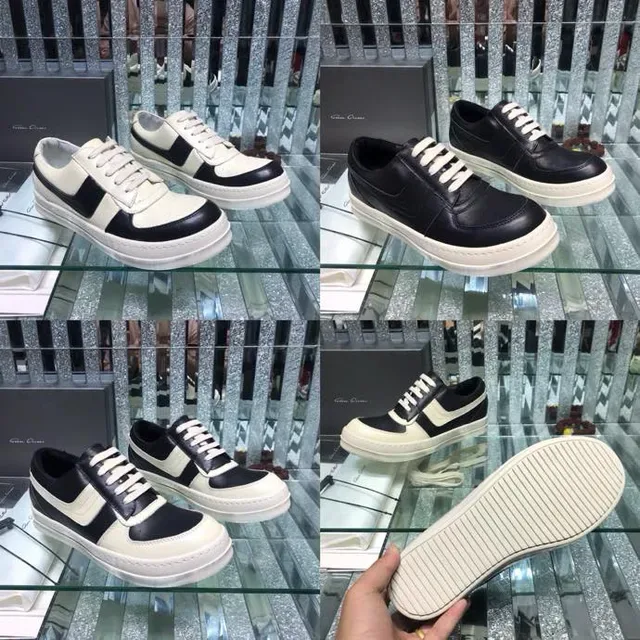 Black and Beige Two-Tone Panelled Leather Low-Top Sneakers 5