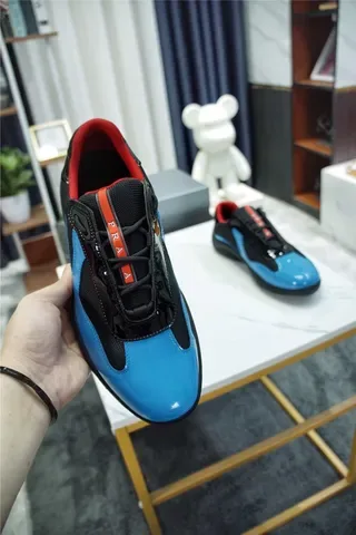 Black and Cyan Blue Laceless Slip-On Lifestyle Sneaker 2
