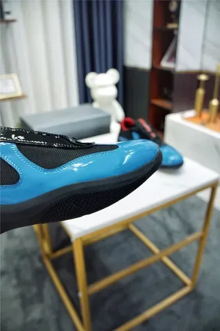 Black and Cyan Blue Laceless Slip-On Lifestyle Sneaker 7