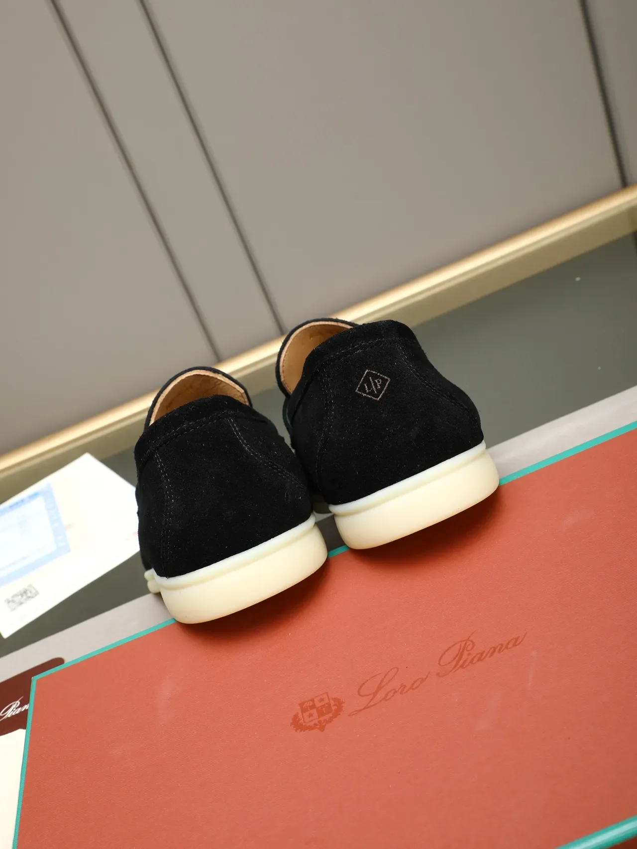 Black Beige Suede Upper Penny Strap Loafer 3