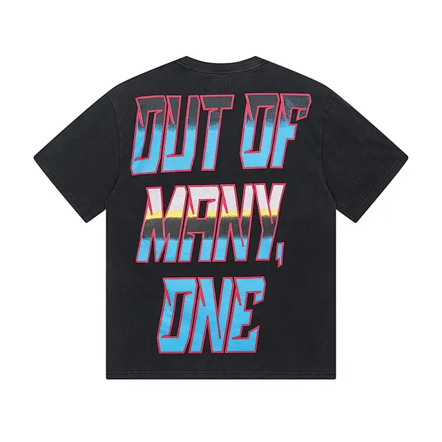 Black Graphic-Print Oversized Double-Sided T-Shirt 3