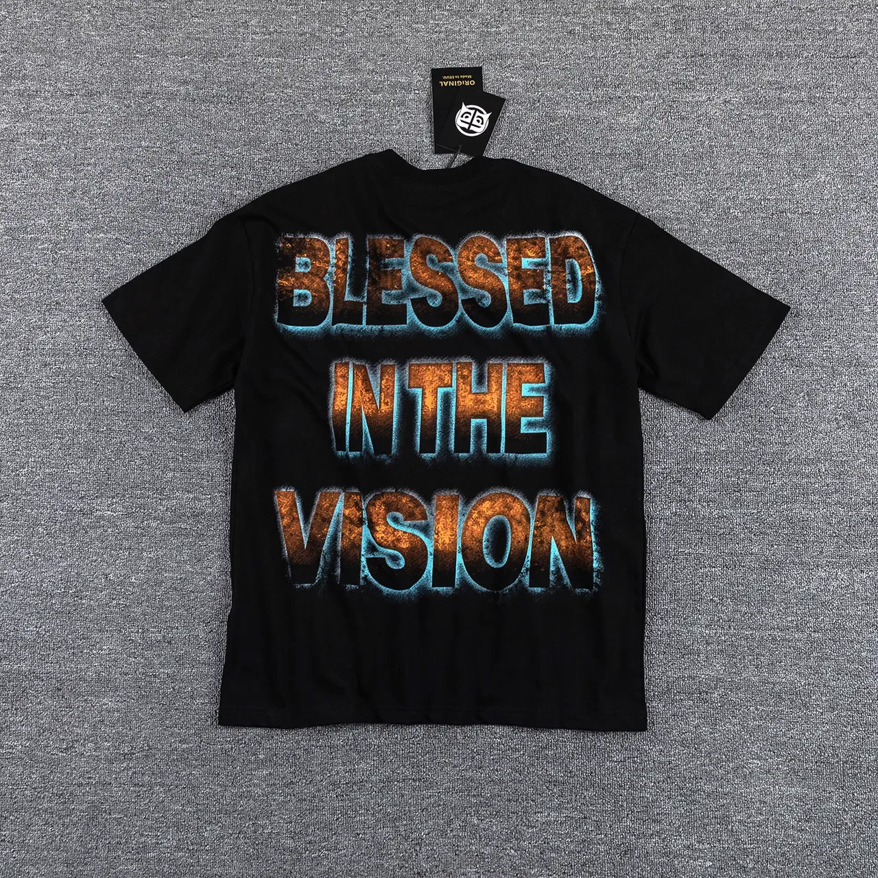 Black Graphic-Print Oversized T-Shirt 4