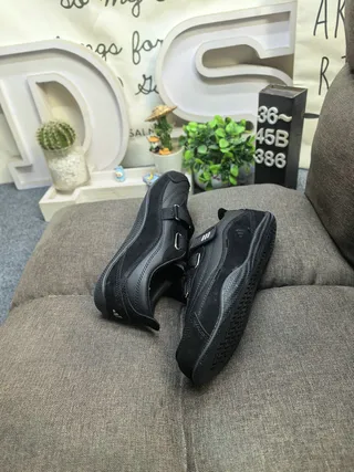 Black Laceless Dual-Strap Lifestyle Sneakers 6