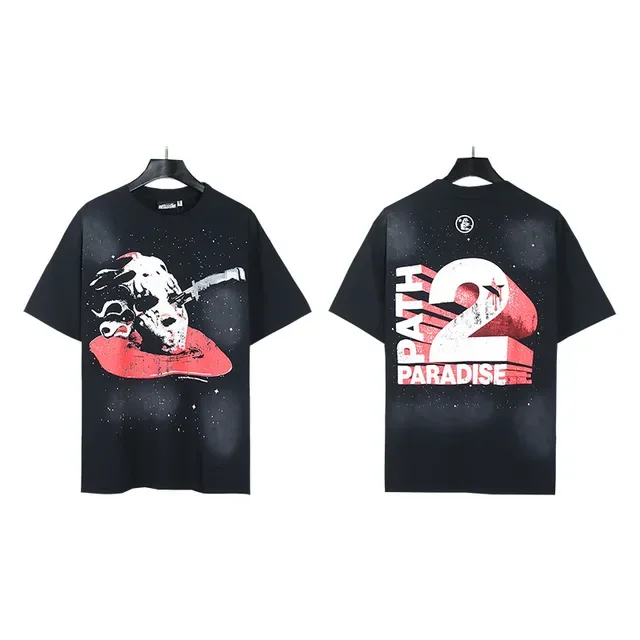 Black Oversized Graphic Print T-Shirt 4