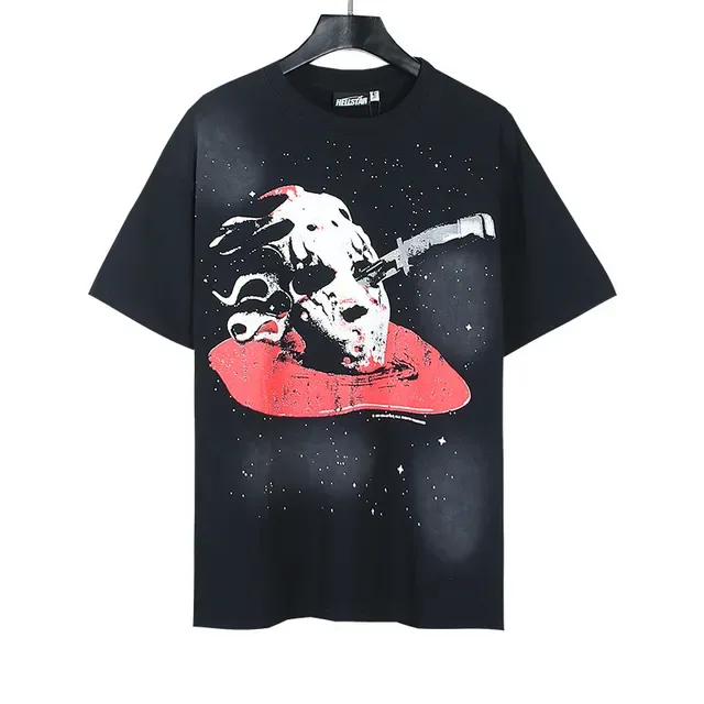 Black Oversized Graphic Print T-Shirt 5