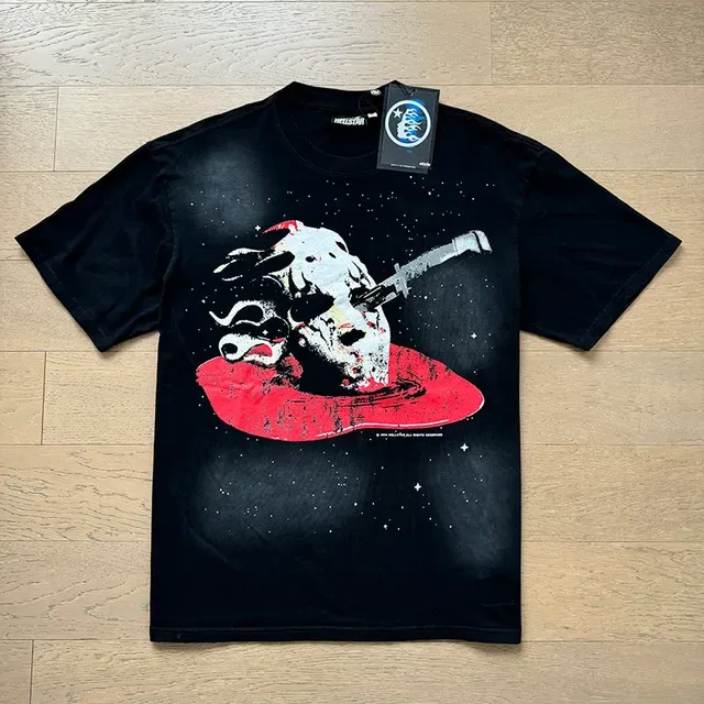 Black Oversized Graphic Print T-Shirt 8