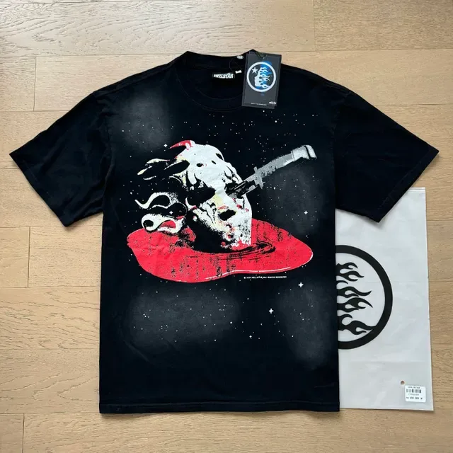 Black Oversized Graphic Print T-Shirt 9