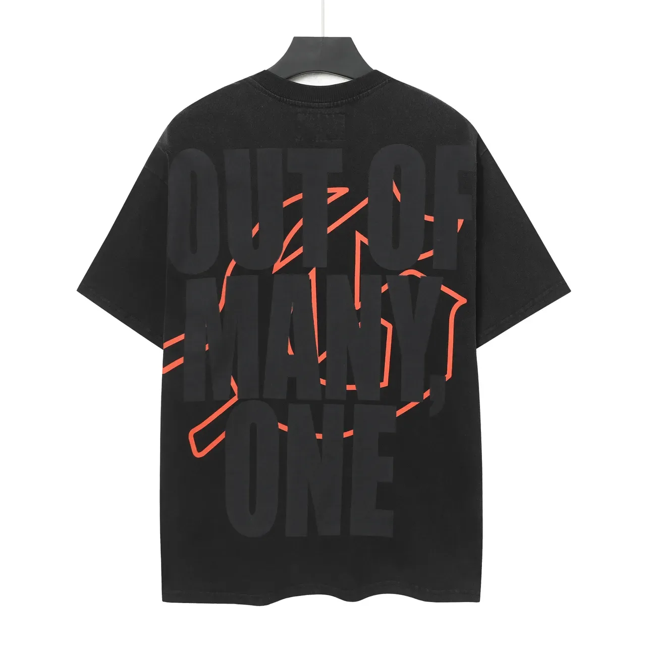Black Oversized Graphic-Print T-Shirt 3