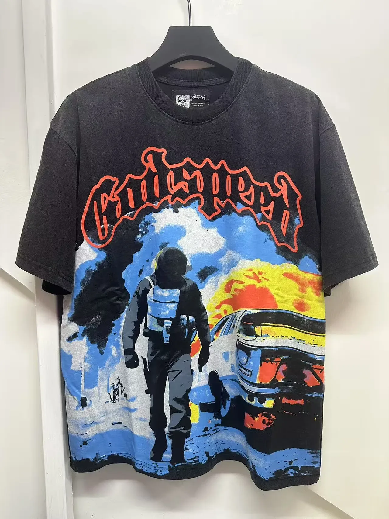 Black Oversized Graphic-Print T-Shirt 18