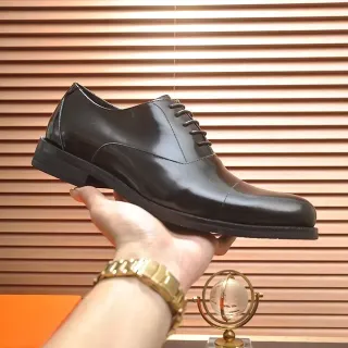 Chaussures Oxford Noir à Bout de Gorra Poli