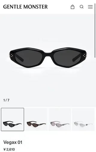 Gafas de sol marco ovalado pequeño templos de metal ornamentados en negro y plata 2