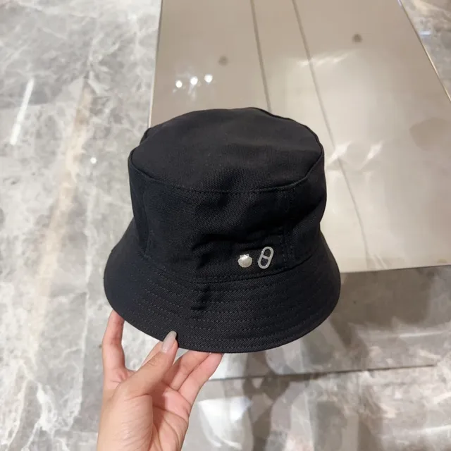 Negro Plata Estructurado Tela Como Algodón Panel Costurado Corona Sombrero de Cubo 3