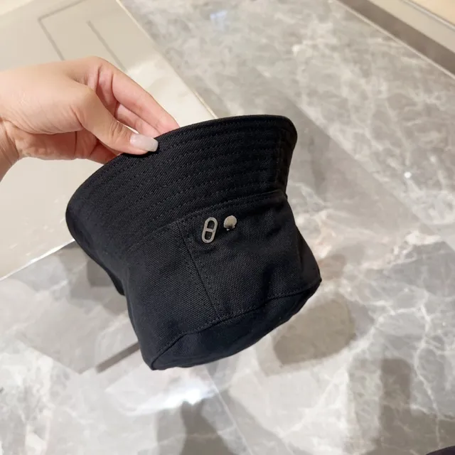 Negro Plata Estructurado Tela Como Algodón Panel Costurado Corona Sombrero de Cubo 7