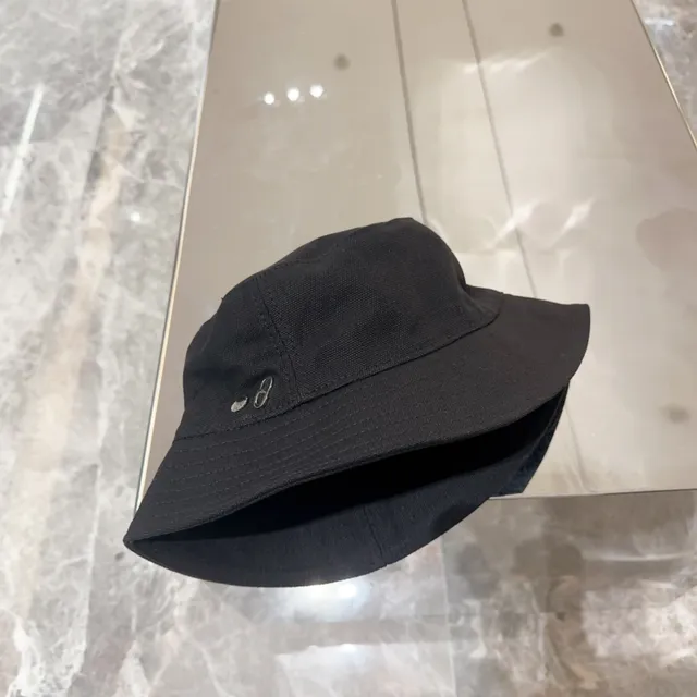 Negro Plata Estructurado Tela Como Algodón Panel Costurado Corona Sombrero de Cubo 8