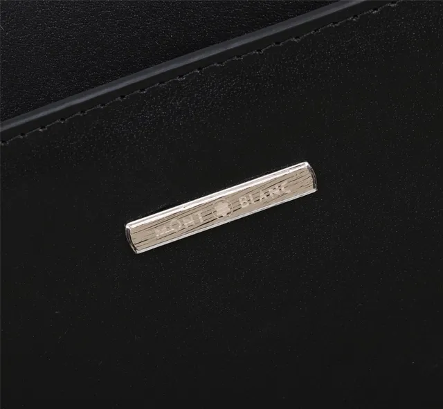 Black Structured Smooth Leather-Like Finish Handbag 2