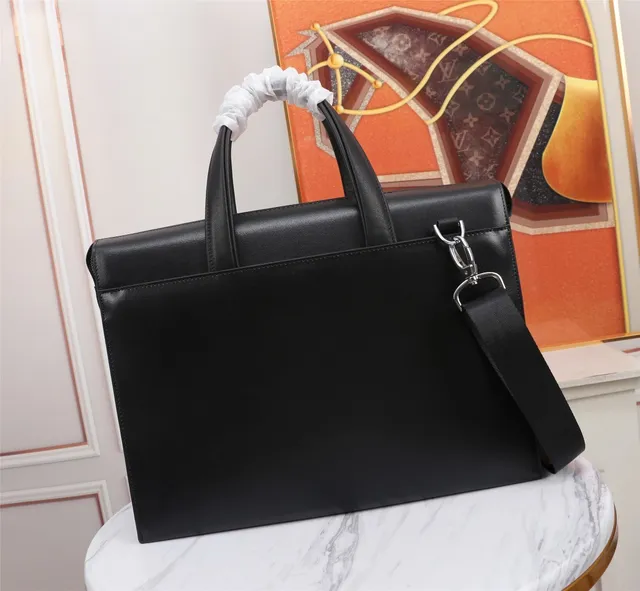 Black Structured Smooth Leather-Like Finish Handbag 5
