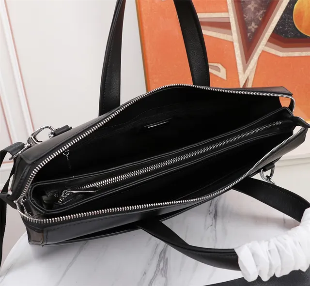 Black Structured Smooth Leather-Like Finish Handbag 8
