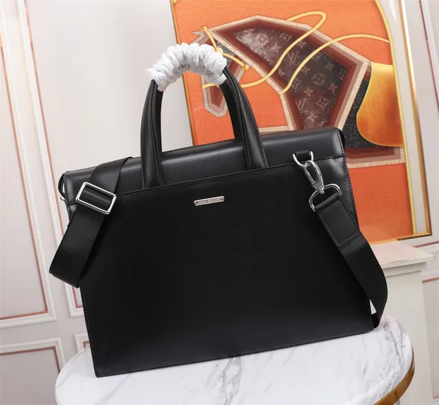 Black Structured Smooth Leather-Like Finish Handbag 9