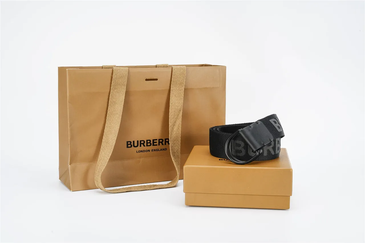 Black White Woven Strap Leather Keeper Canvas Belt 6
