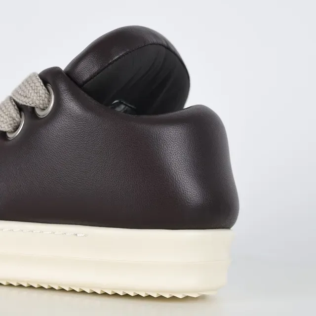 Brown Beige Low-Top Platform Sole Sneakers 4