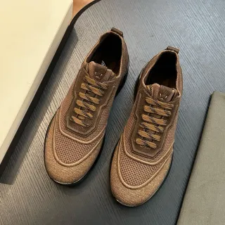حذاء رياضي أسلوب حياة بني شبكي ومنسوج