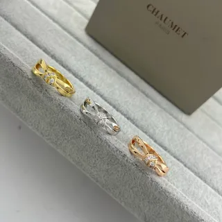 CHAUMET Liens Bow Knot Pavé हीरा अंगूठी