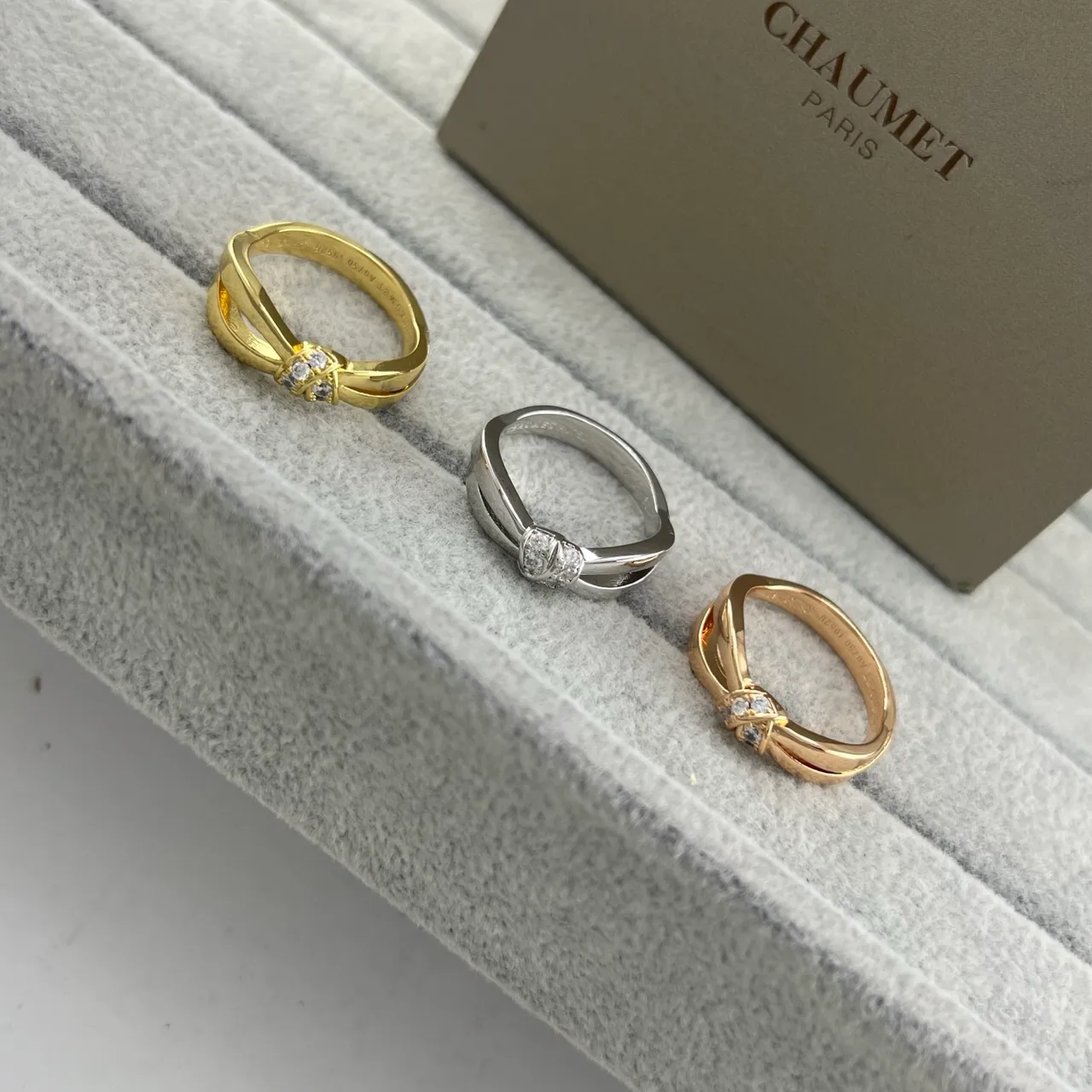 CHAUMET Liens Bow Knot Pavé Diamond Ring 6