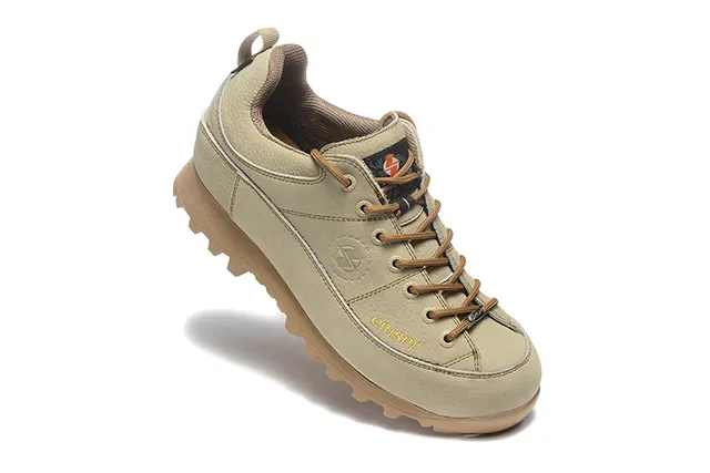 CRISPI Army Green Black Low-Cut Boot Matte Leather Upper Hiking Boots 4