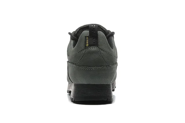 CRISPI Army Green Black Low-Cut Boot Matte Leather Upper Hiking Boots 13