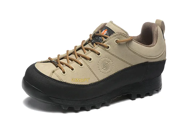 CRISPI Army Green Black Low-Cut Boot Matte Leather Upper Hiking Boots 16