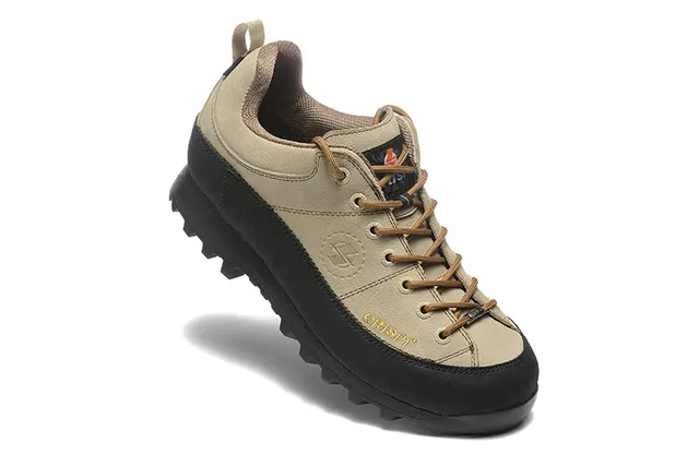 CRISPI Army Green Black Low-Cut Boot Matte Leather Upper Hiking Boots 17