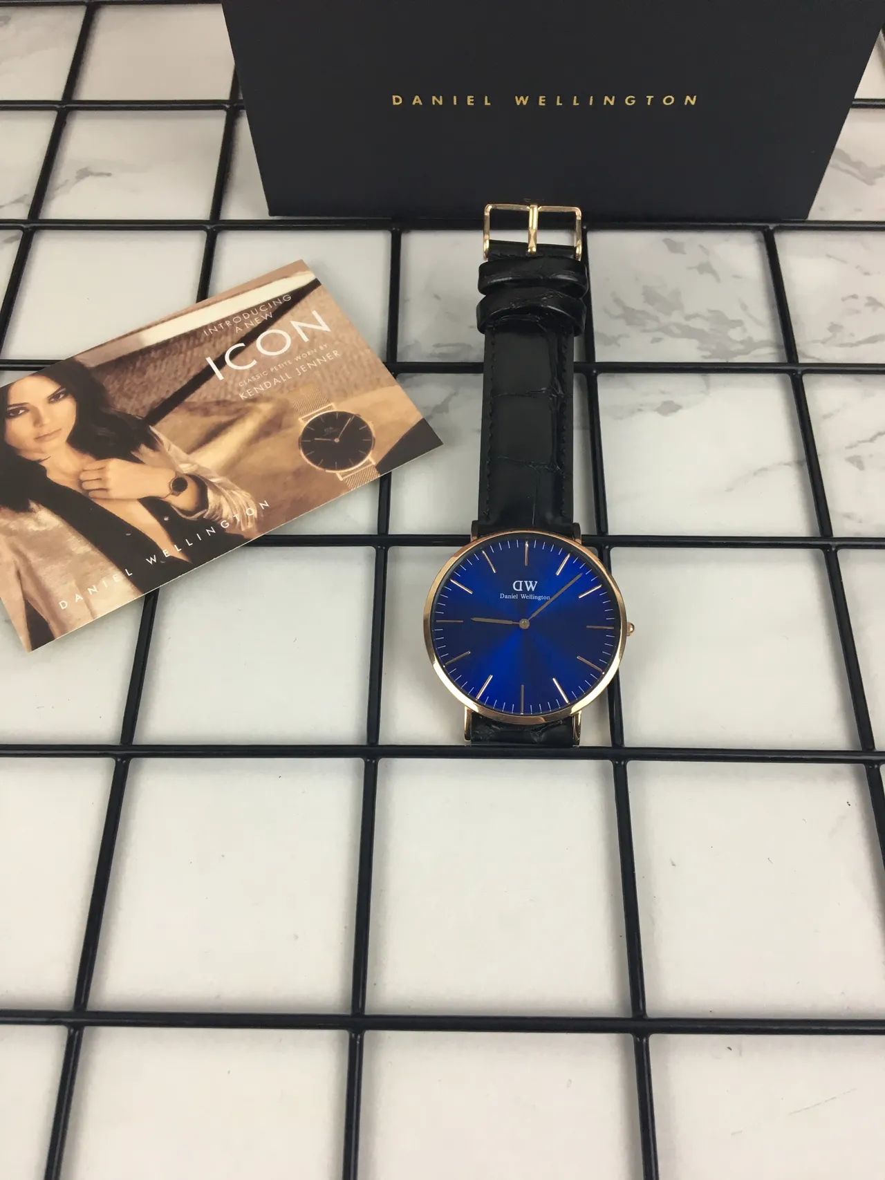 Daniel Wellington Icon Classic Petite Relógio de quartzo azul sunburst 2