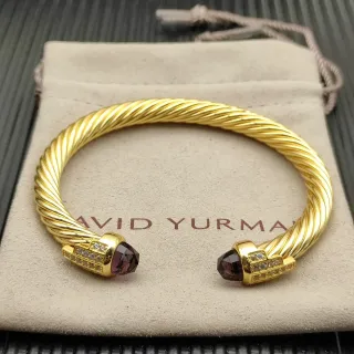 David Yurman Cable Classic Gemstone Terminal Pulsera