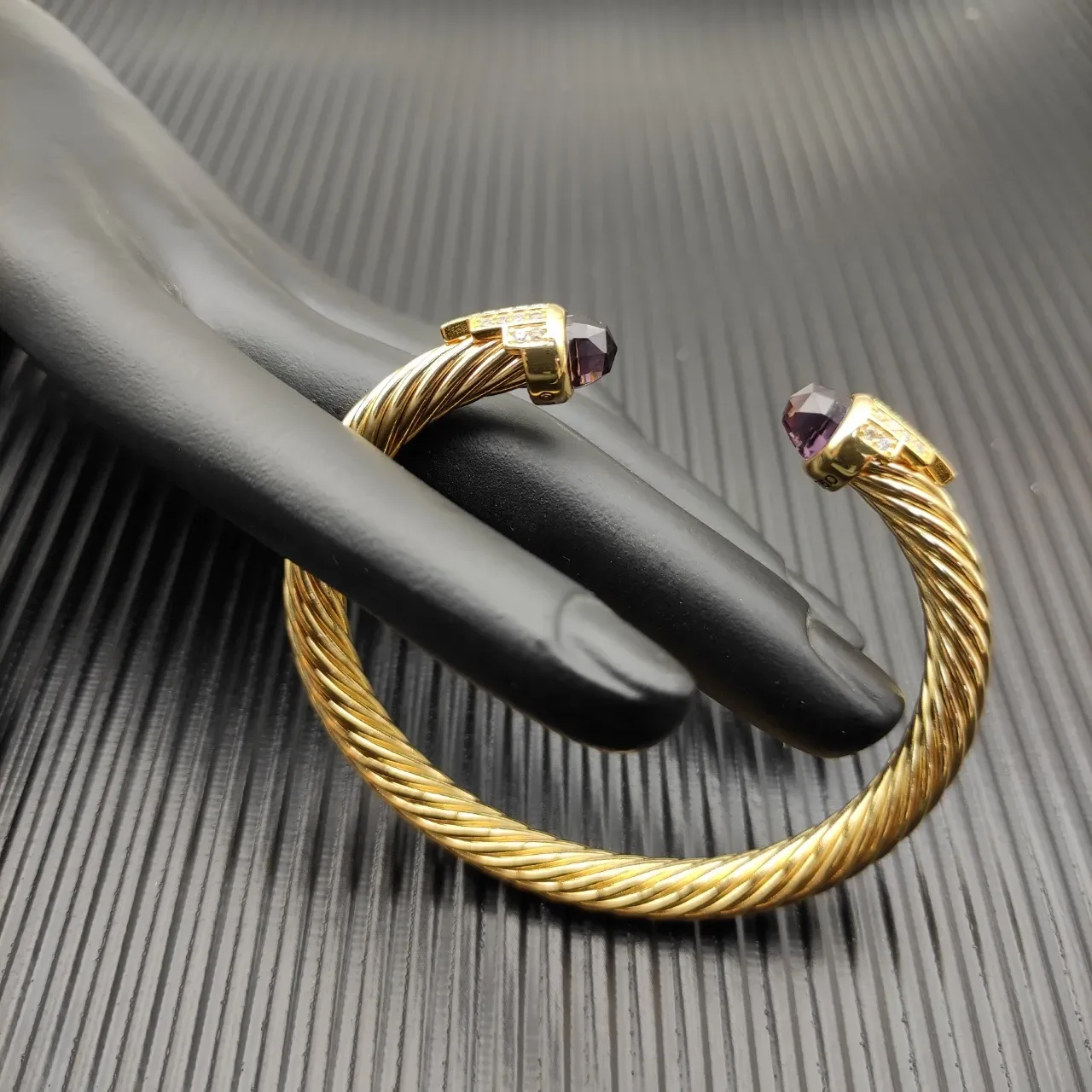David Yurman Cable Classic Gemstone Terminal Bracelet 5