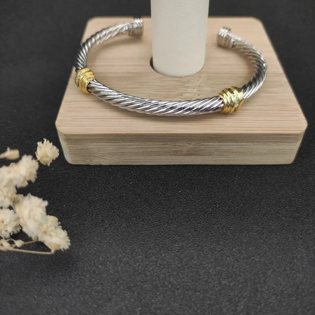 David Yurman Cable Classic Two-Tone Twisted Bracelet 5