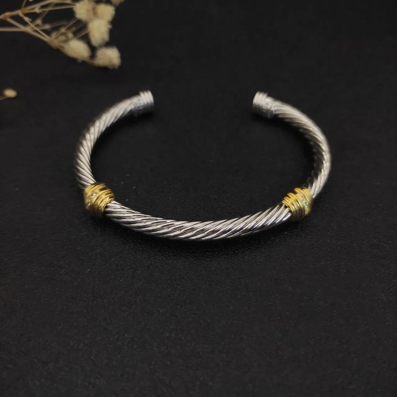 David Yurman Cable Classic Two-Tone Twisted Bracelet 8