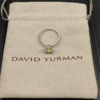 David Yurman Cable Collection पेरिडोट कुशन-कट रिंग