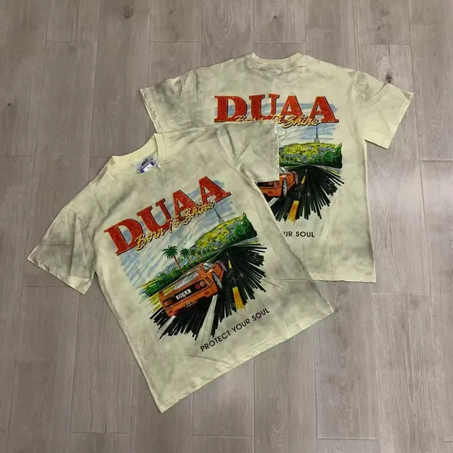 DUAA Born To Shine Graphic Print Off-White T-Shirt 4