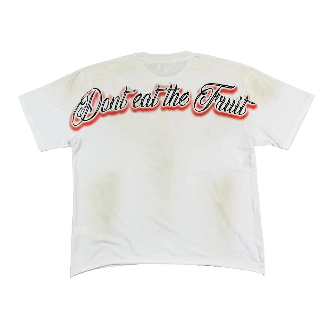 DUAA Stay Hungry Stay Foolish Graphic Distressed T-Shirt 8