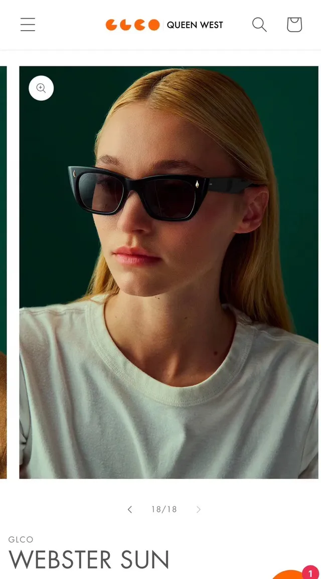 Garrett Leight Angular Cat-Eye Translucent Peach Sunglasses 2