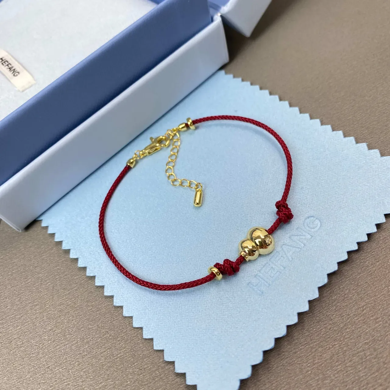 HEFANG Double Sphere Knot Braided Cord Bracelet 8