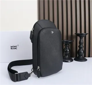 Montblanc Sac messenger structuré noir 8