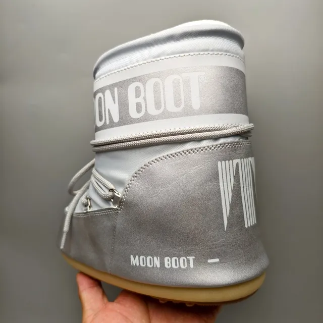 Moon Boot Classic 金属银雪靴 4