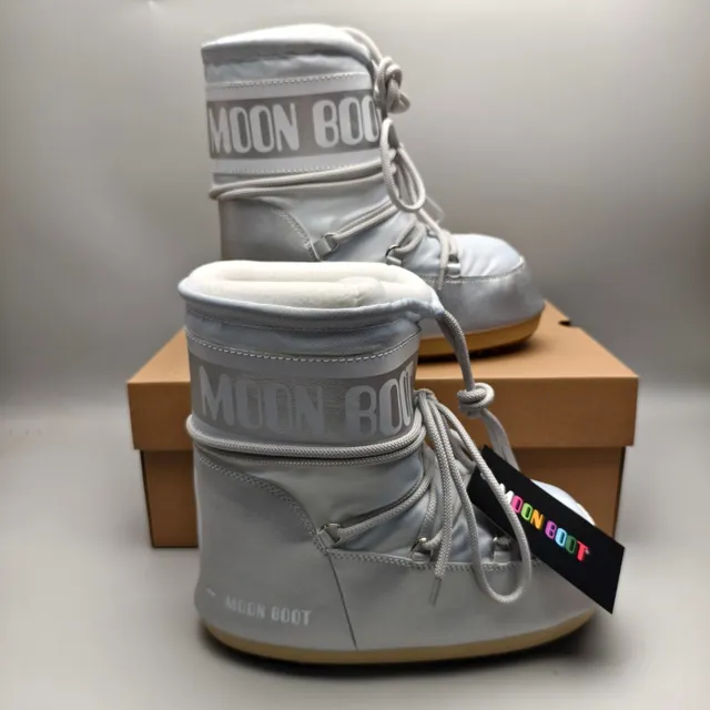 Moon Boot Classic 金属银雪靴 5