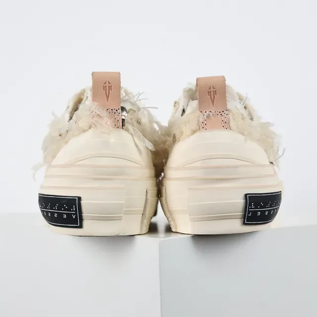 Off-White sneakers plateforme lifestyle textile fluffy crème 8