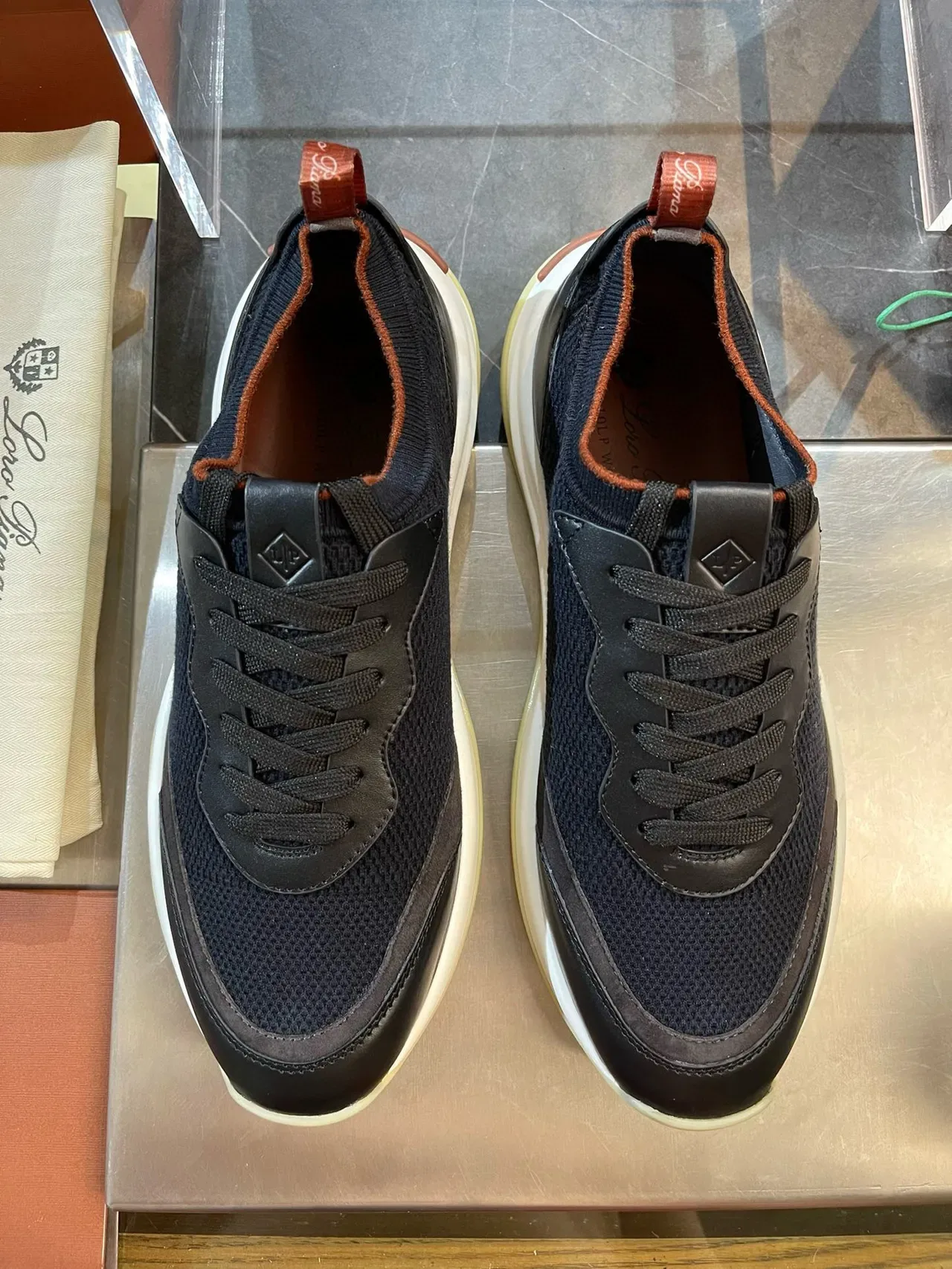 Off-White Mesh and Leather Panel Sneaker 18