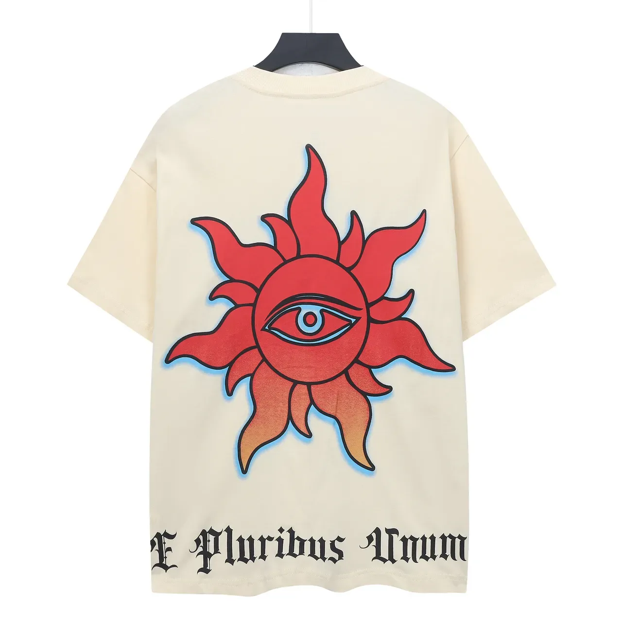 Oversized Graphic Print Cream T-Shirt 3