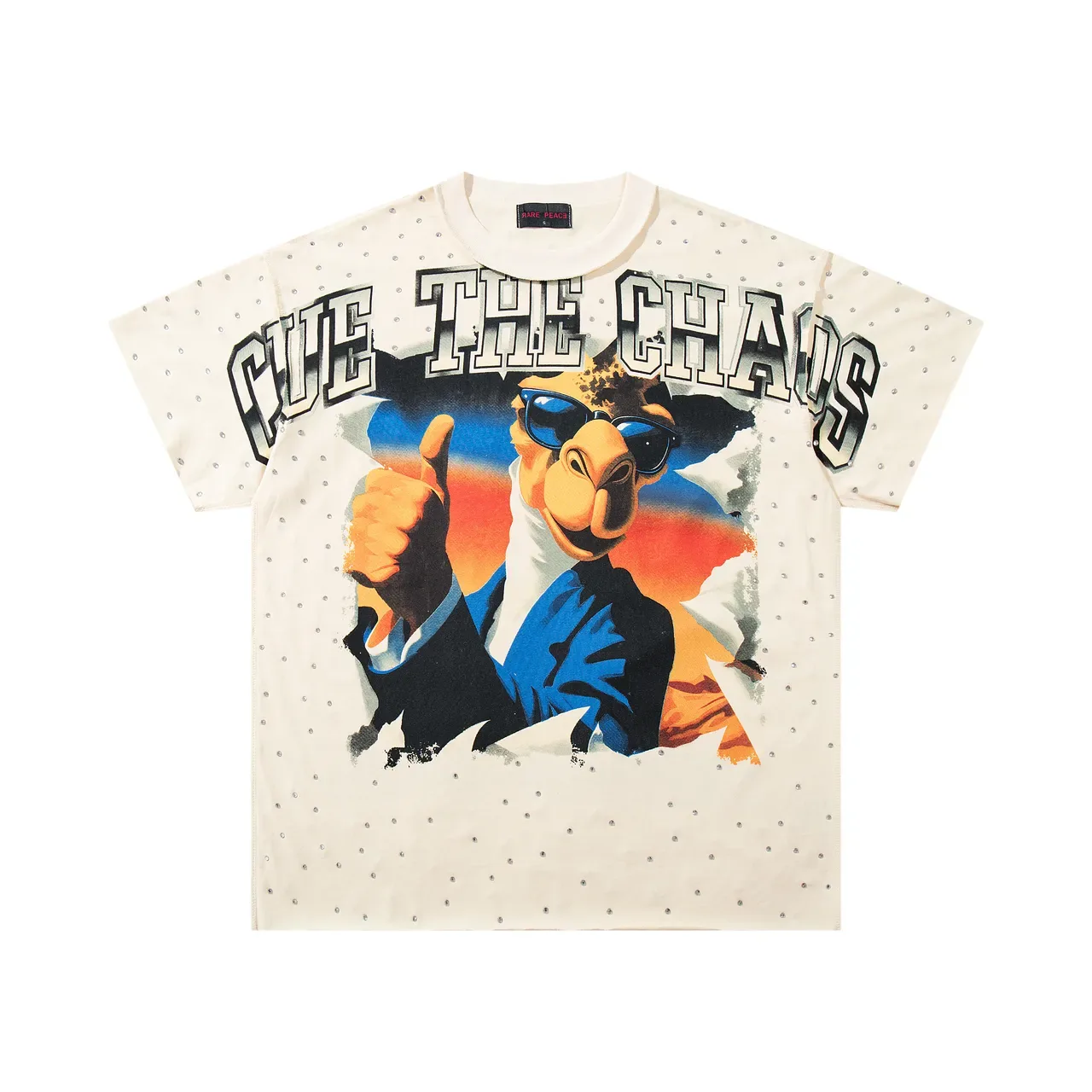 Studded Graphic-Print Oversized T-Shirt 3